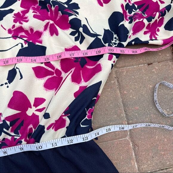 Vintage 60’s/70’s Floral High Neck Maxi Dress with Dolman sleeves L - Picture 9 of 13